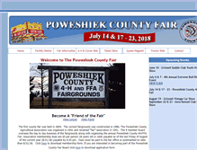 Tablet Screenshot of poweshiekcountyfair.org